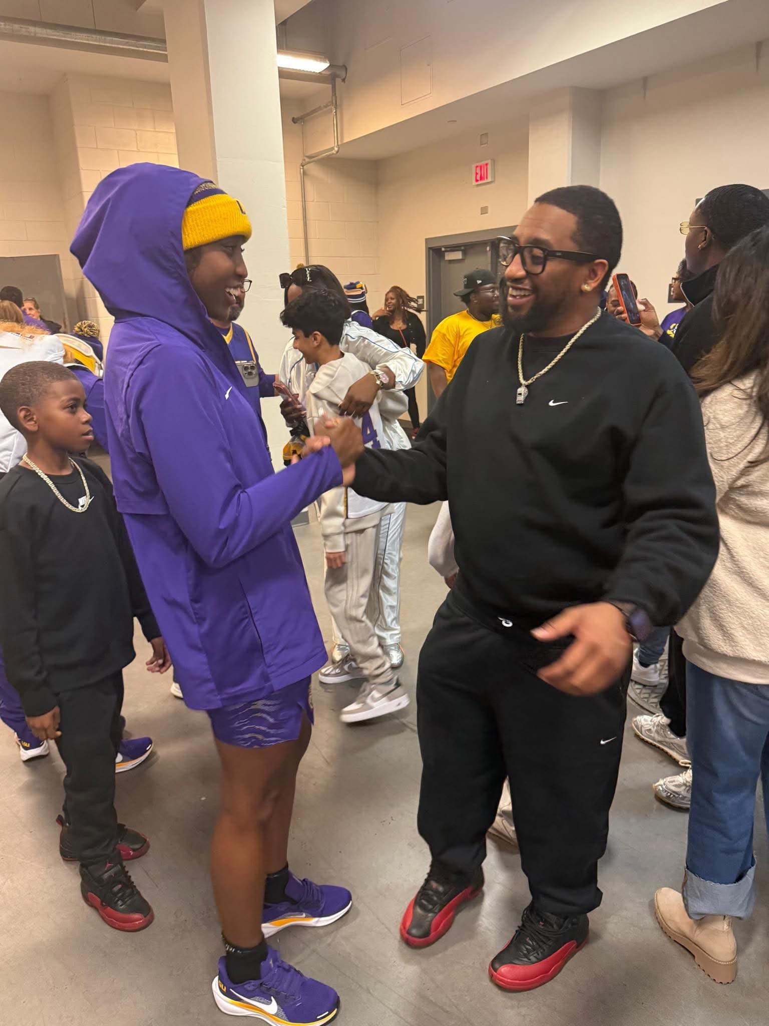 Coach Jay Moore at a community event